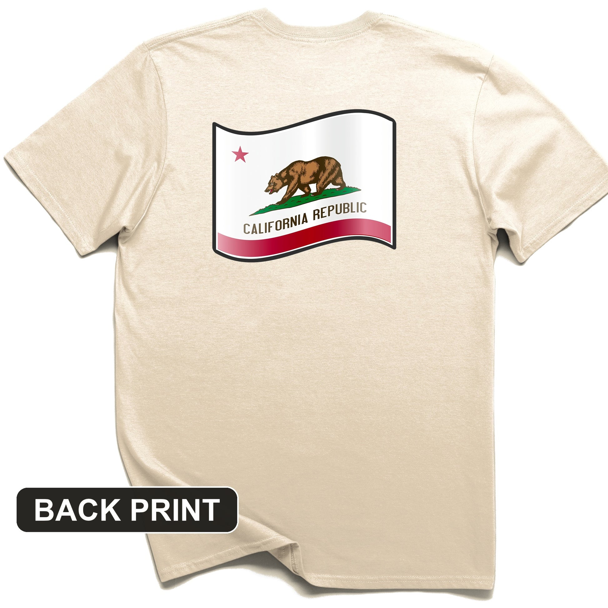 California Republic Back Print T-Shirt