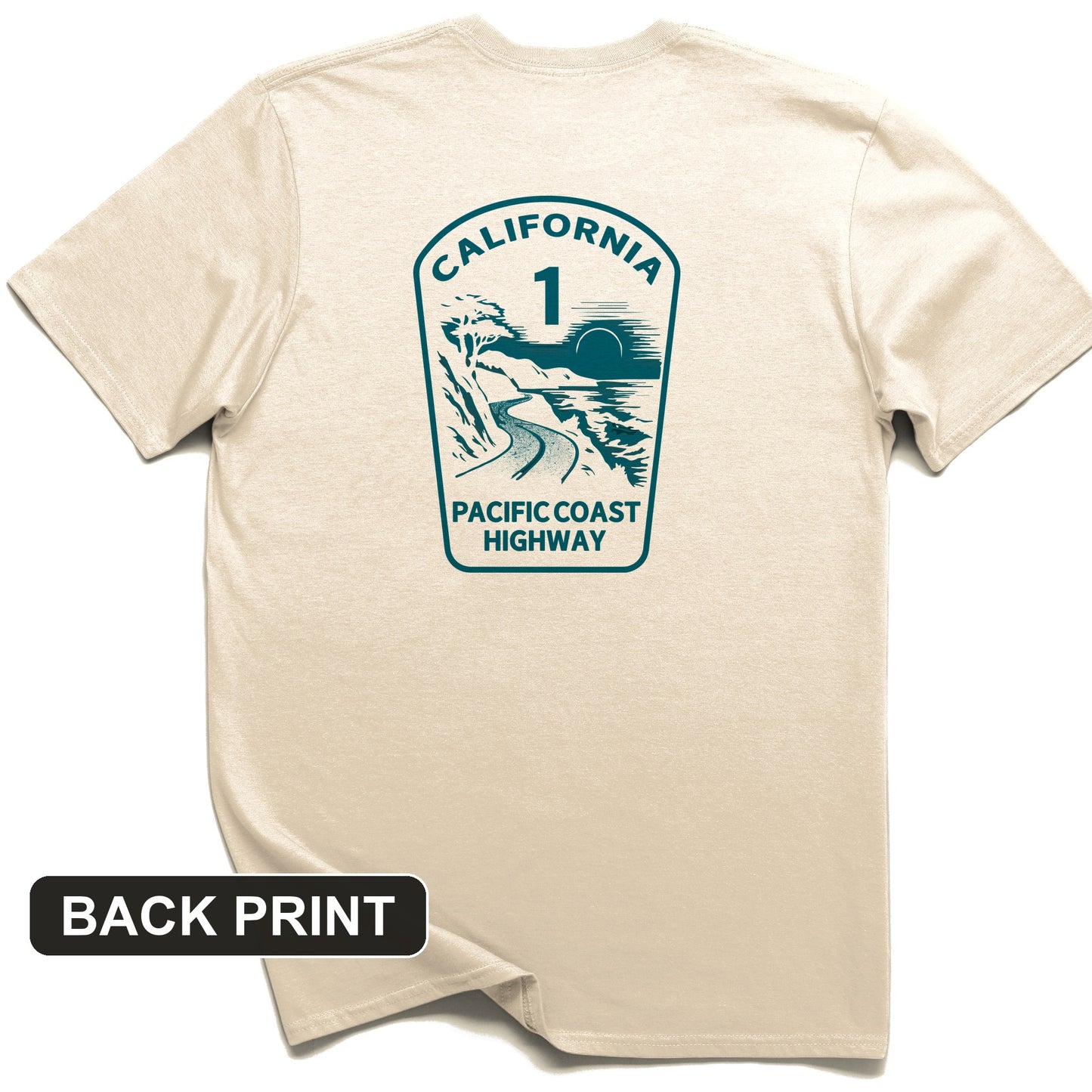 California Back Print T-Shirt