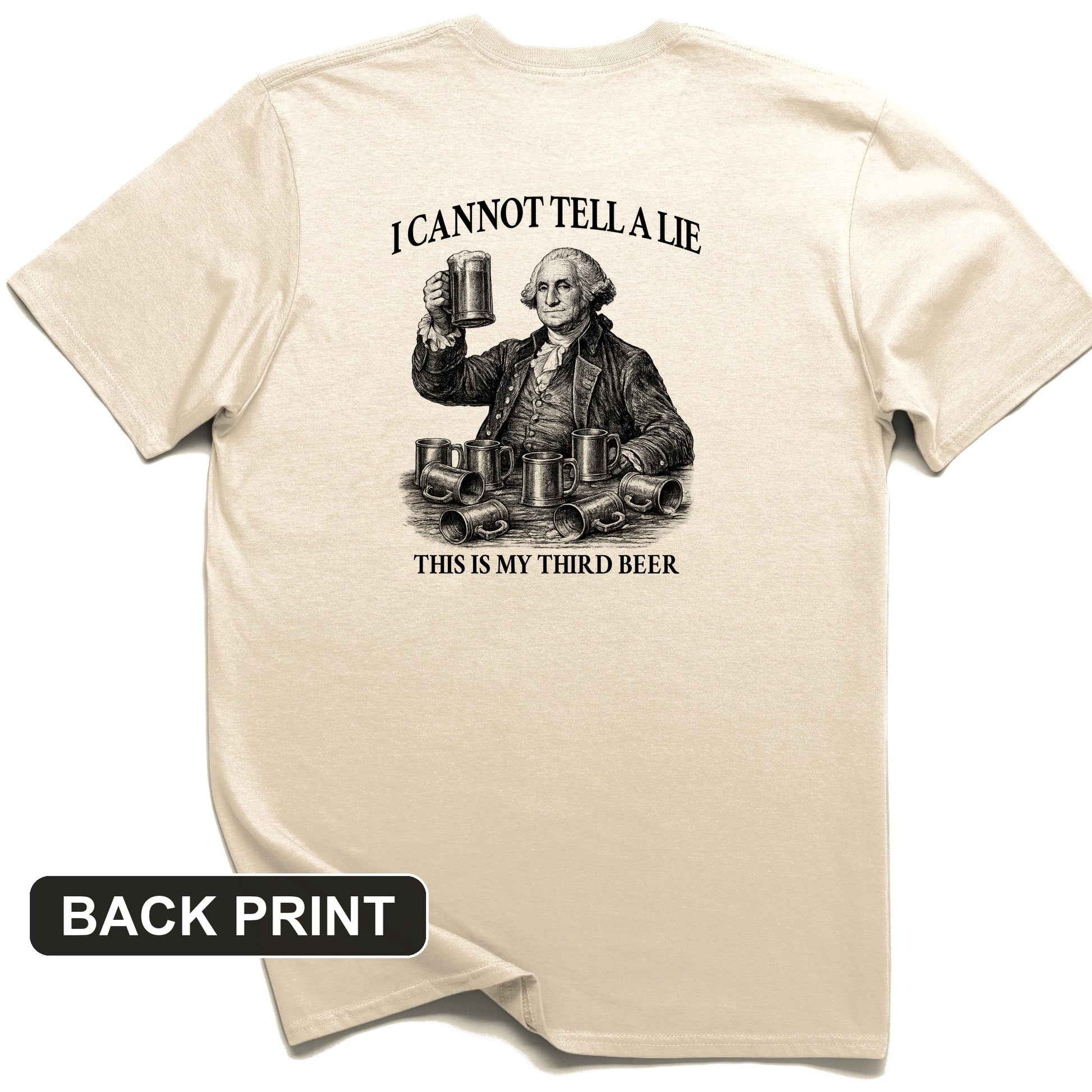 Cannot Tell a Lie Back Print T-Shirt