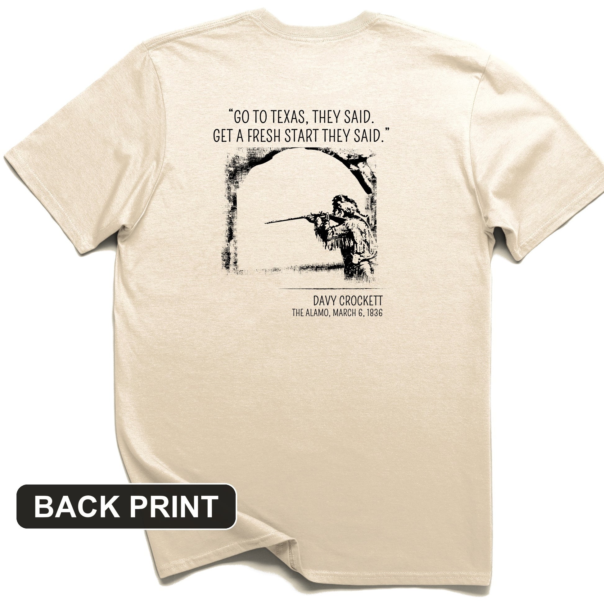 Davy Crockett Back Print T-Shirt