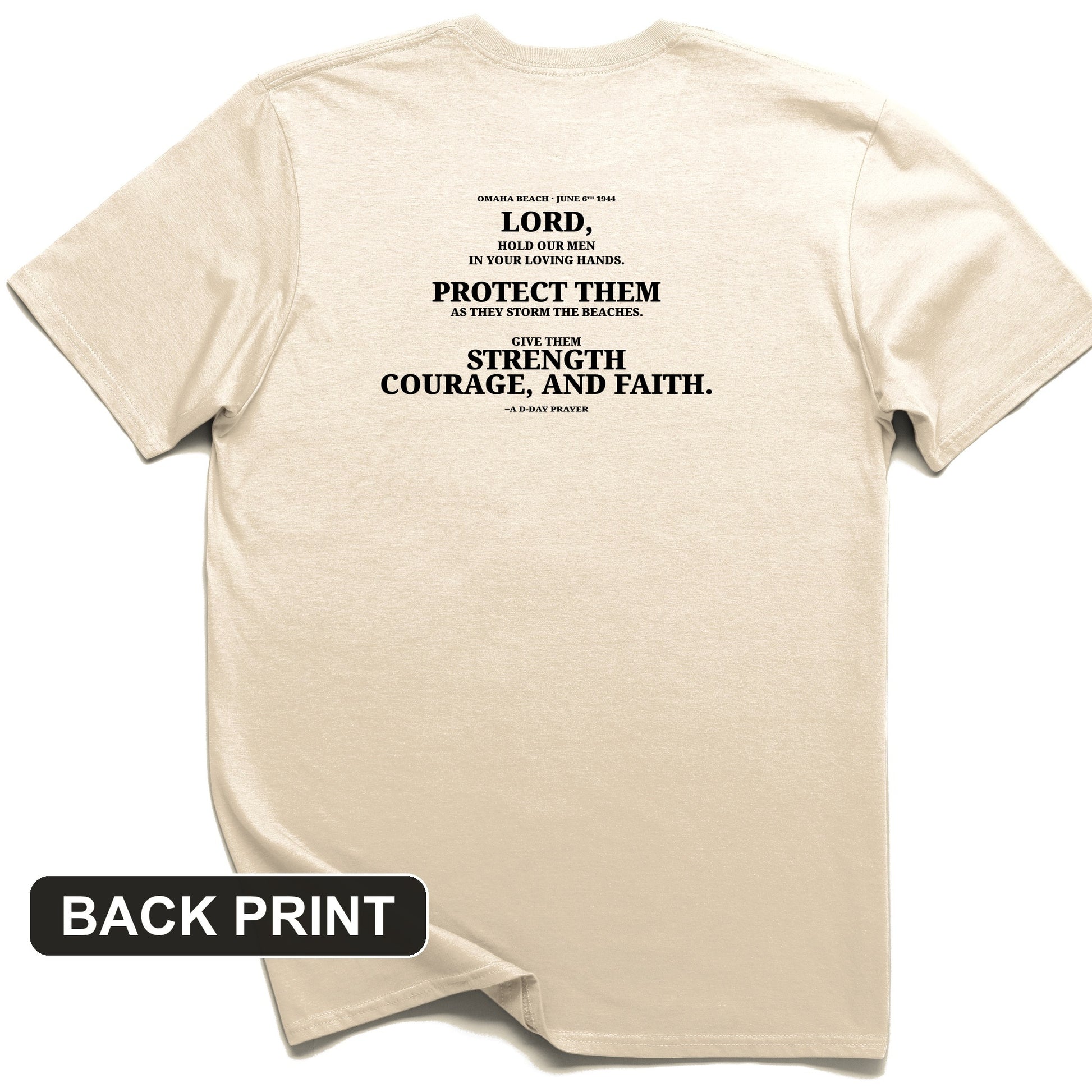 DDay Prayer Back Print T-Shirt