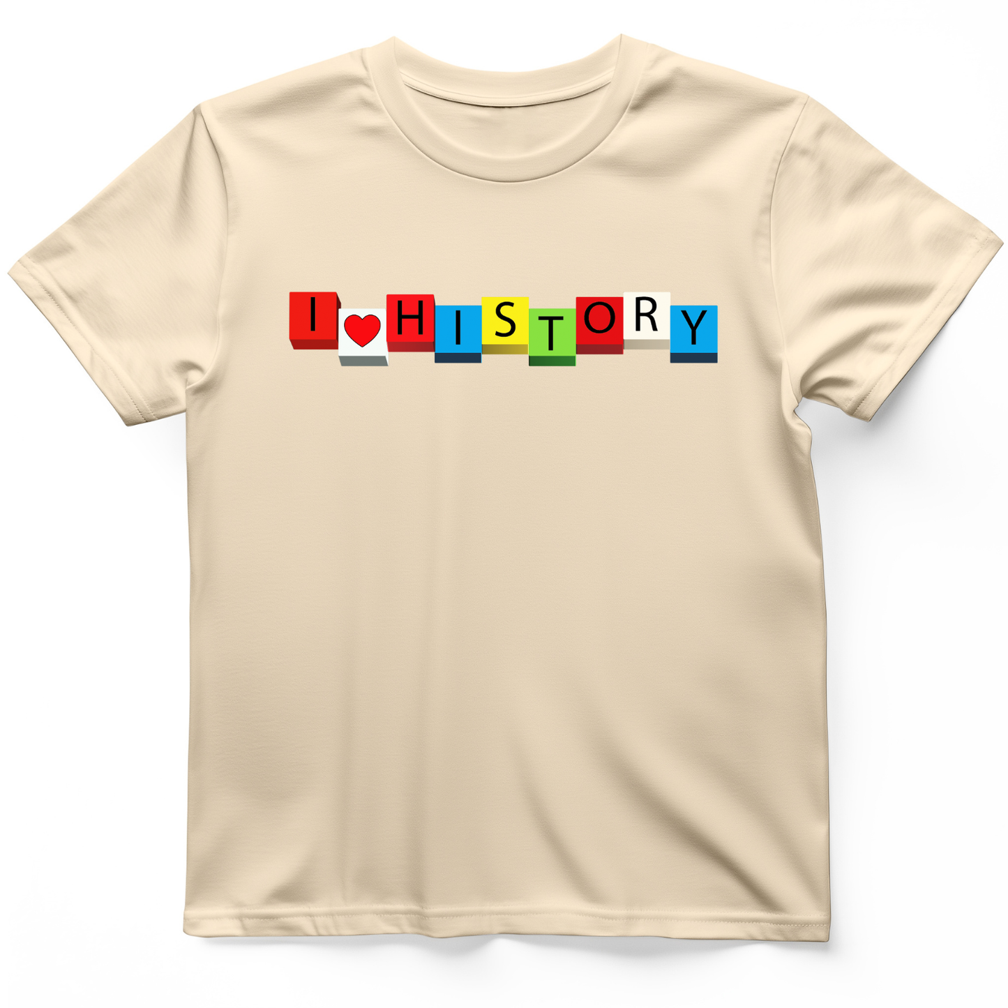 I Love History Blocks T-Shirt