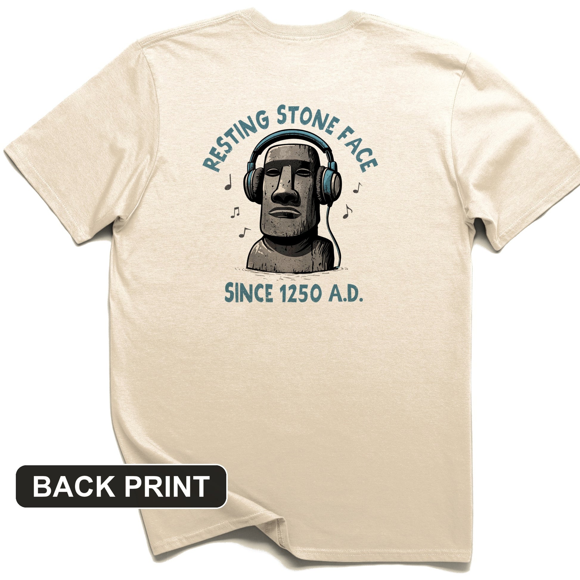 Easter Island Back Print T-Shirt