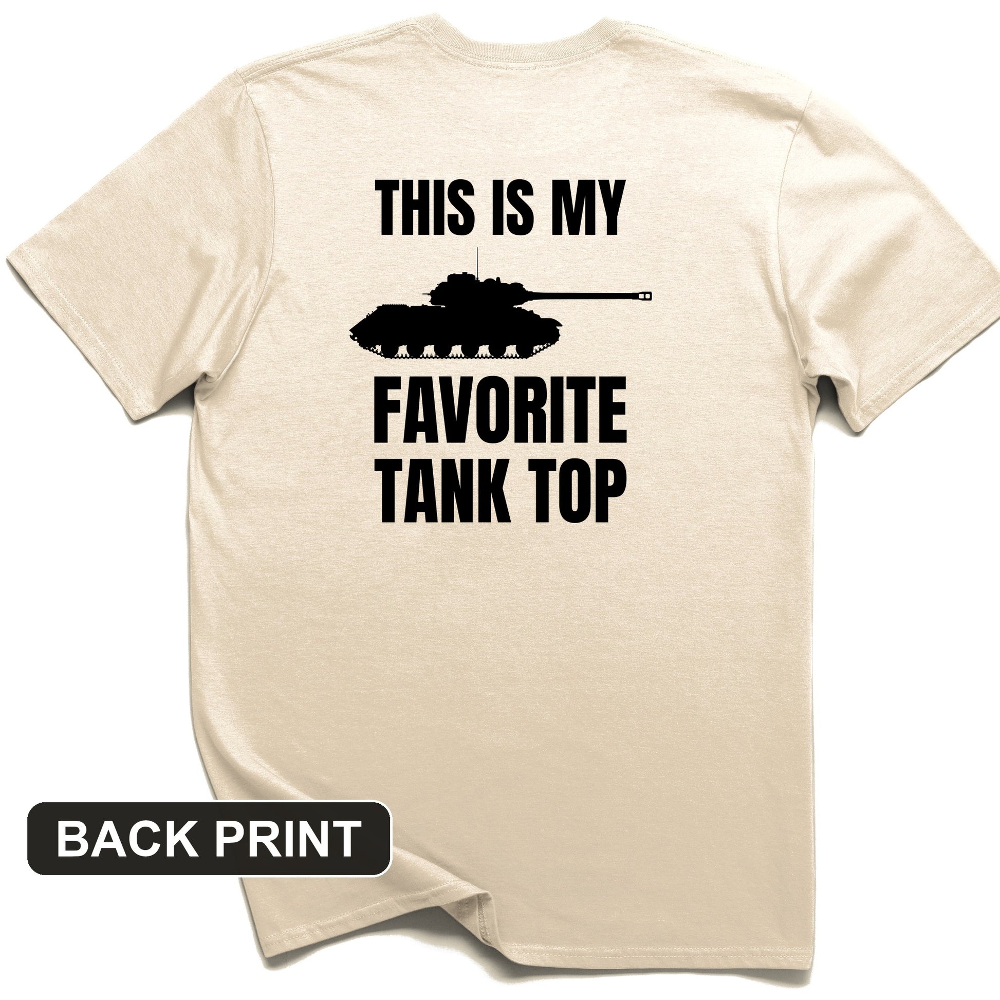 Favorite Tank Top Back Print T-Shirt