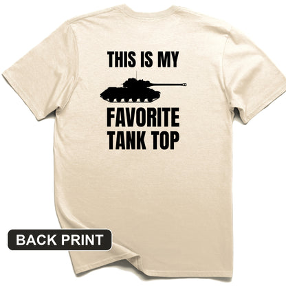 Favorite Tank Top Back Print T-Shirt
