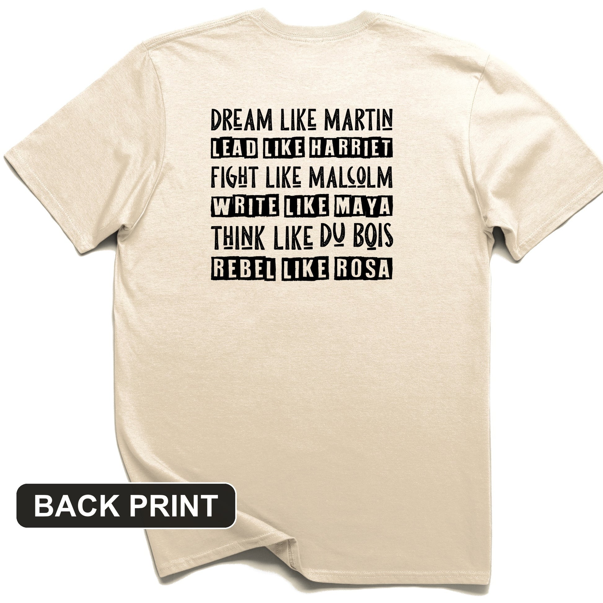 Fight Think Rebel Back Print T-Shirt
