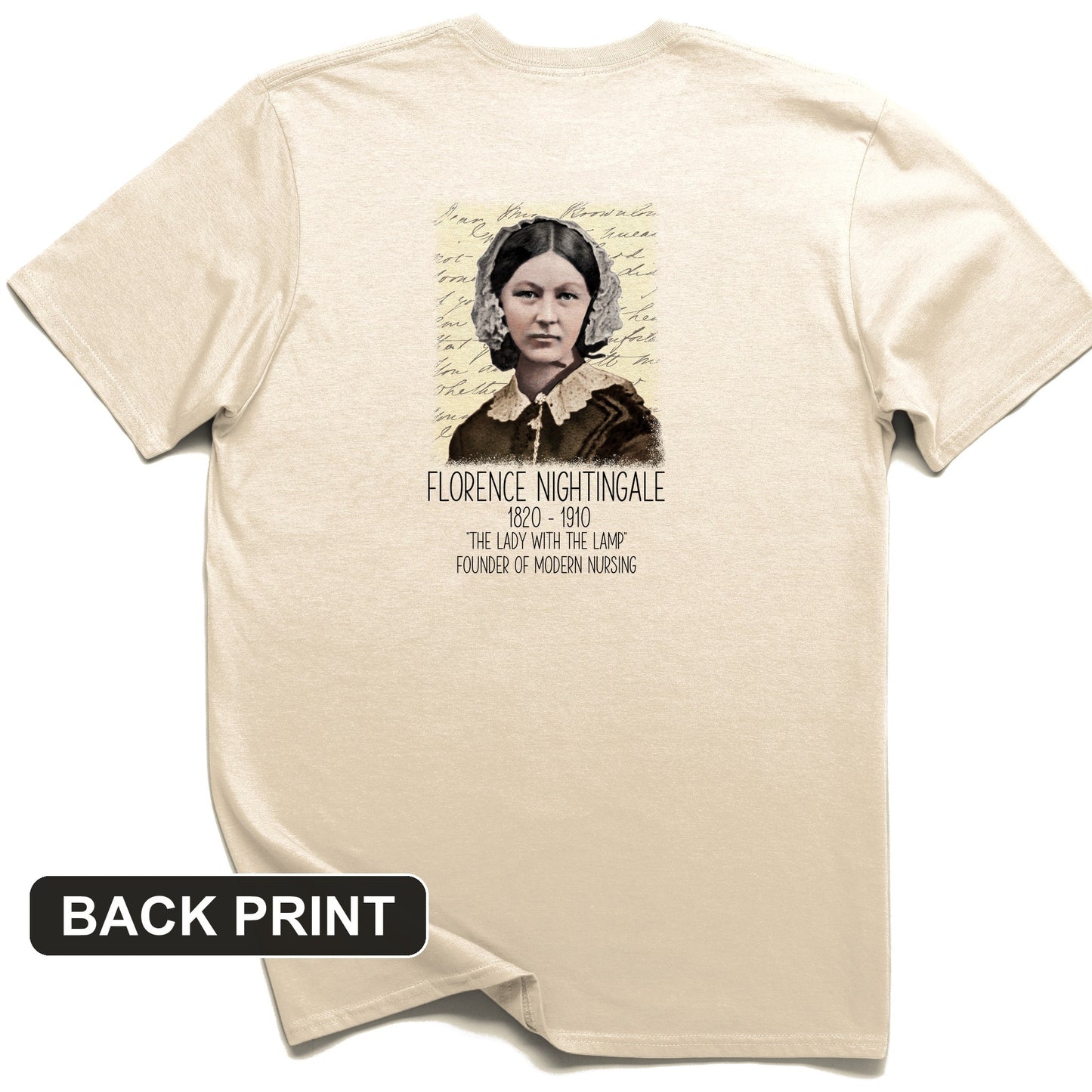 Florence Nightingale Back Print T-Shirt