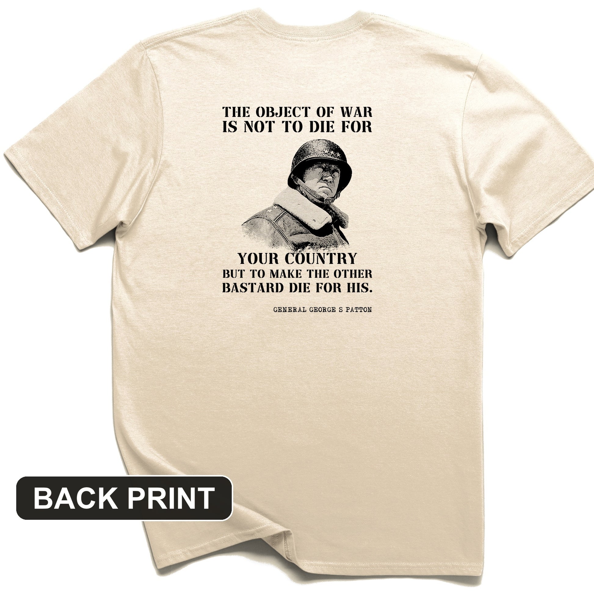 General Patton Back Print T-Shirt
