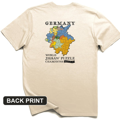 Germany Jigsaw Champion Back Print T-Shirt