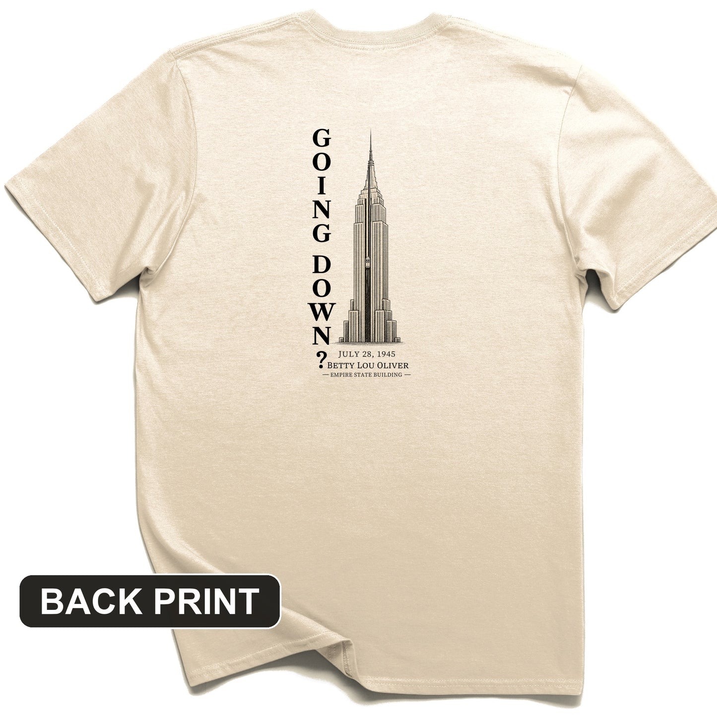 Going Down Back Print T-Shirt