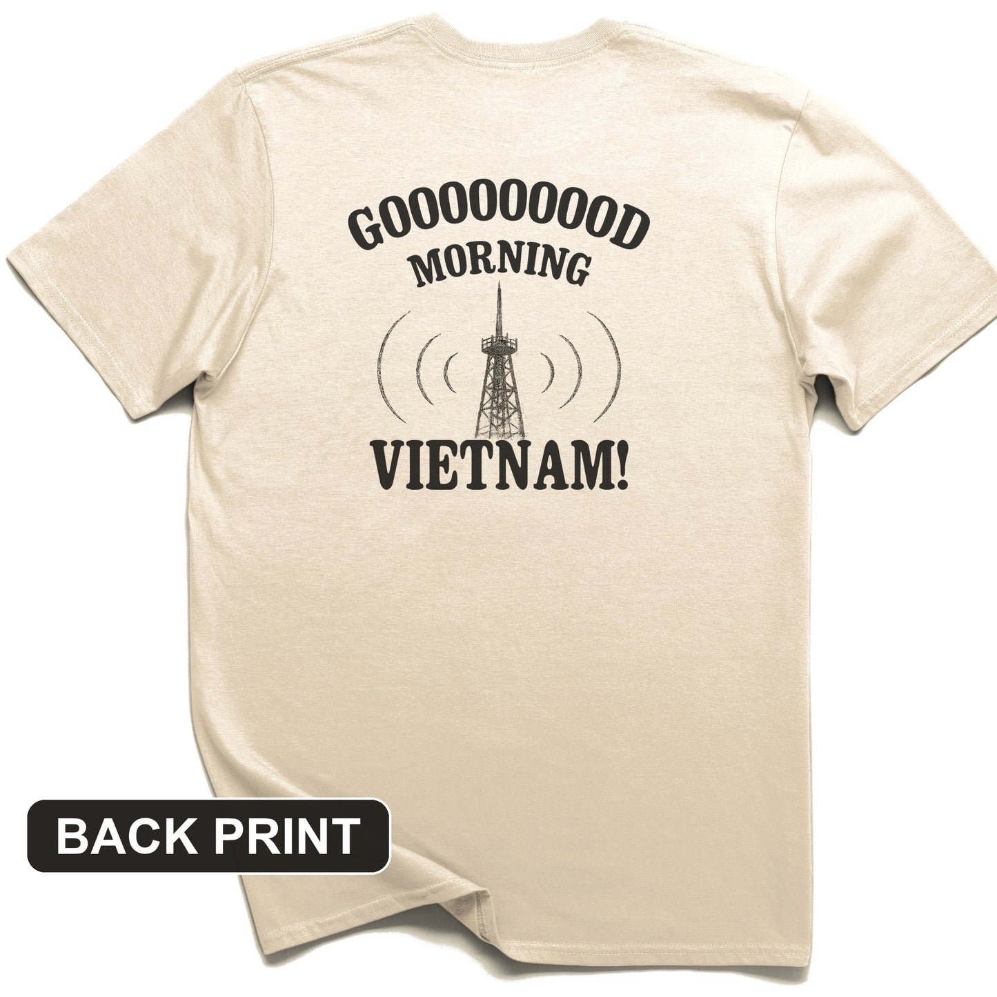 Good Morning Vietnam Back Print T-Shirt
