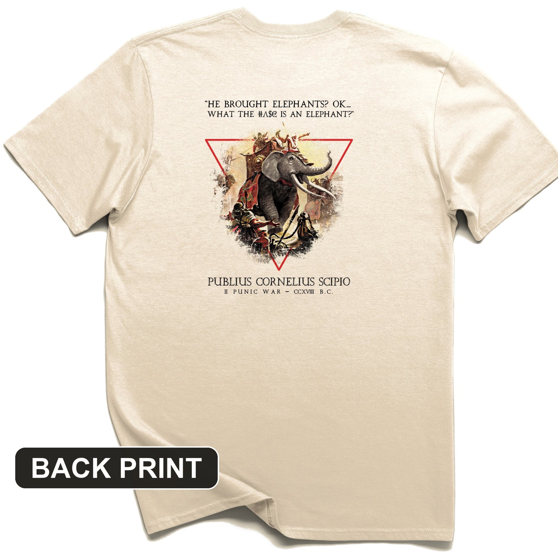 Hannibal Elephants Back Print T-Shirt
