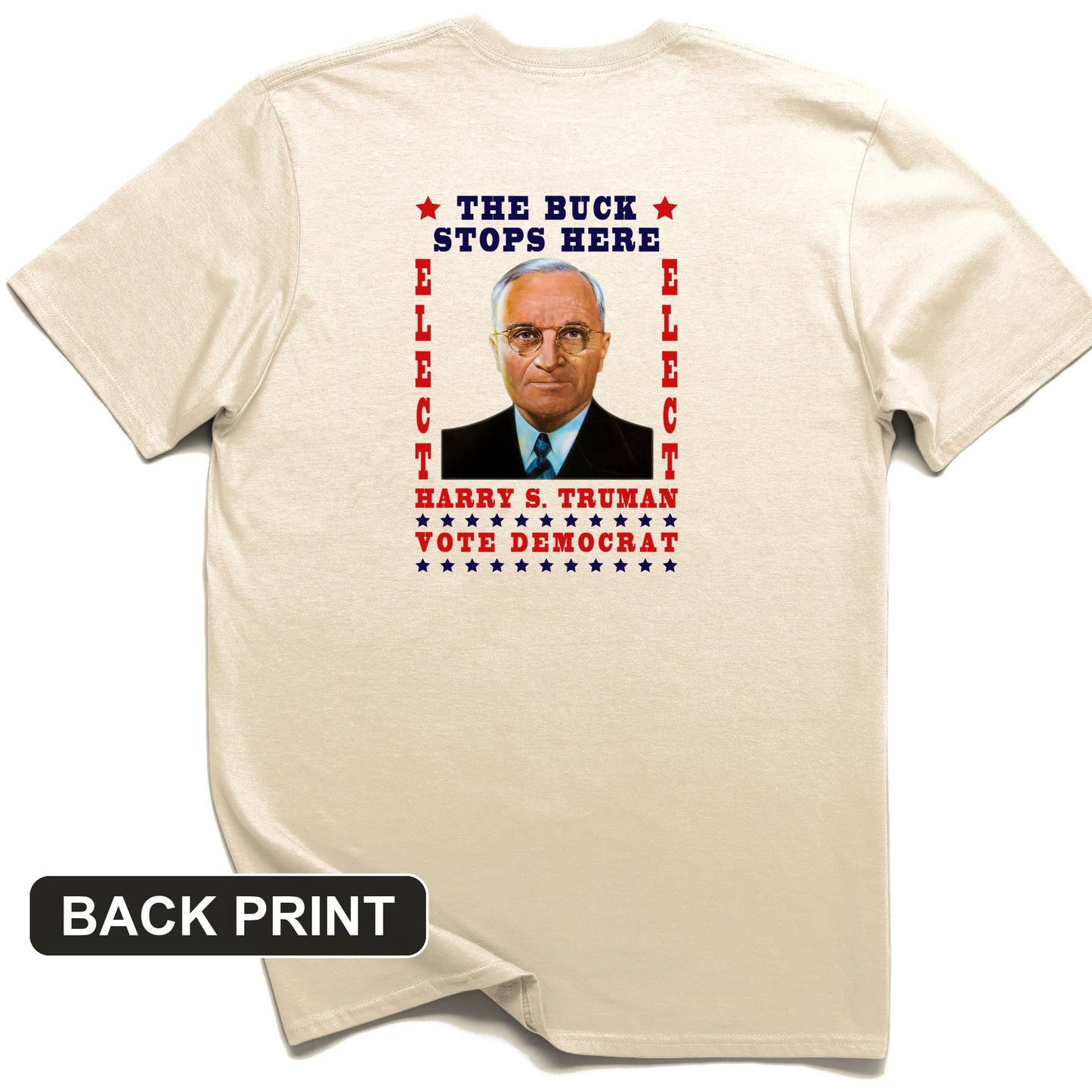 Harry Truman Back Print T-Shirt