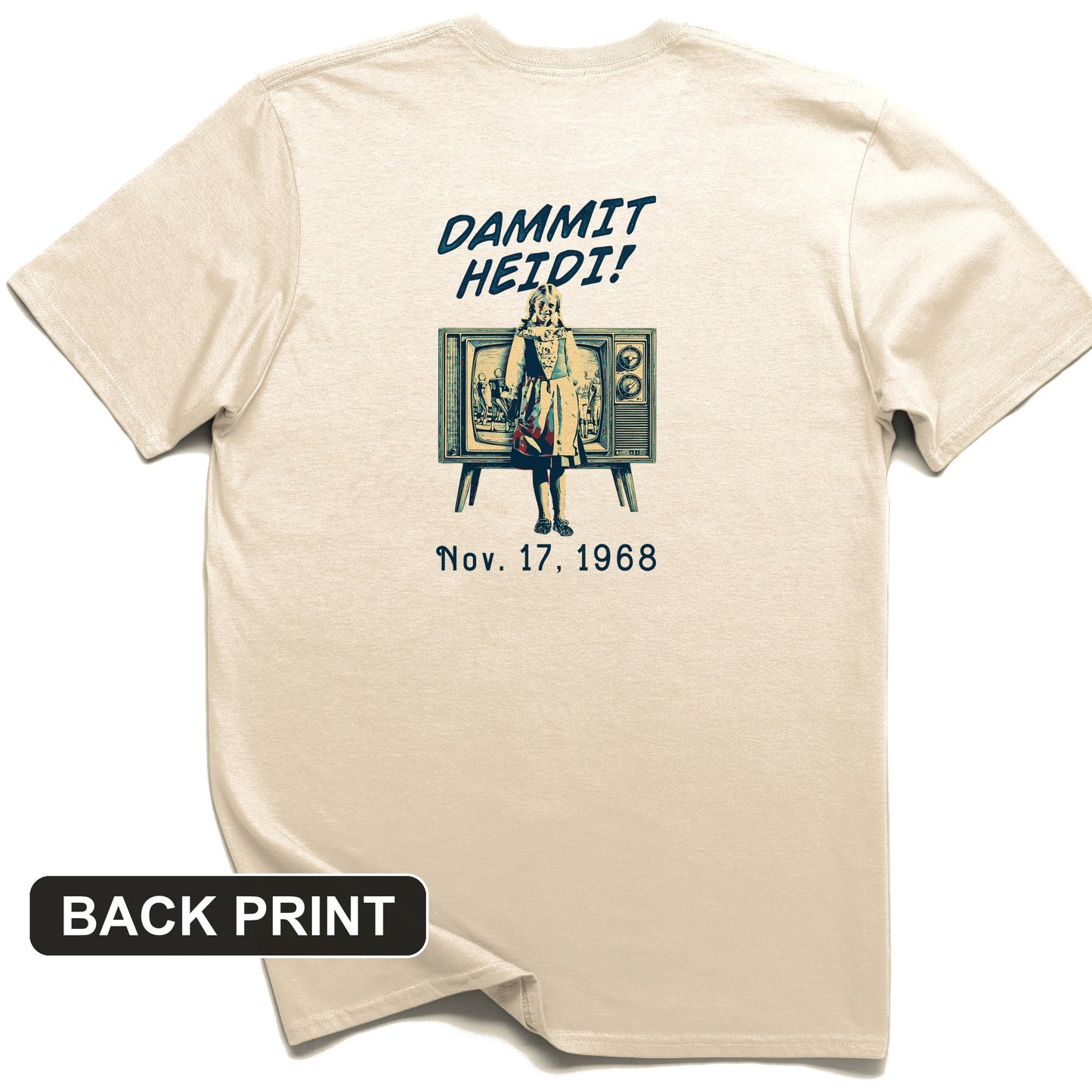 Heidi Bowl Back Print T-Shirt