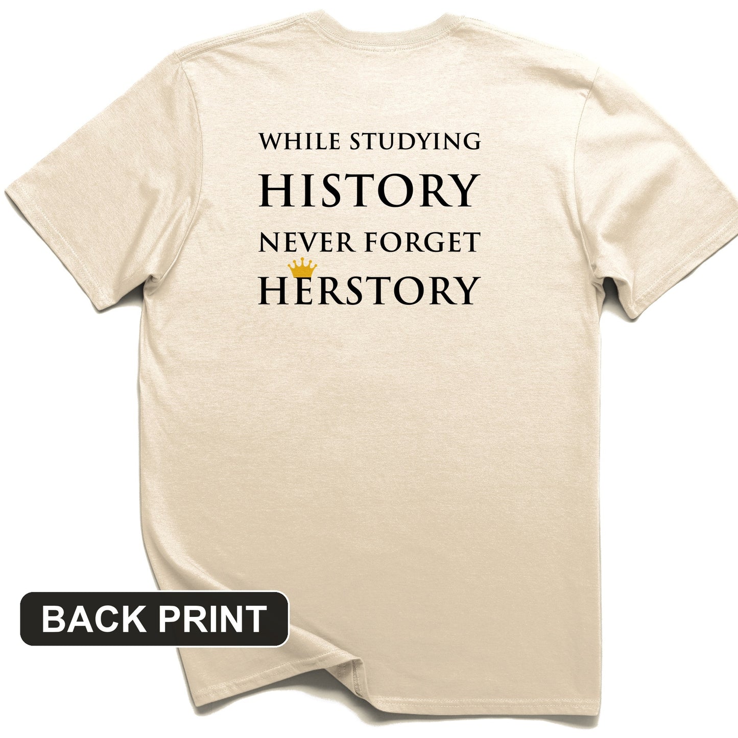 Herstory Back Print T-Shirt