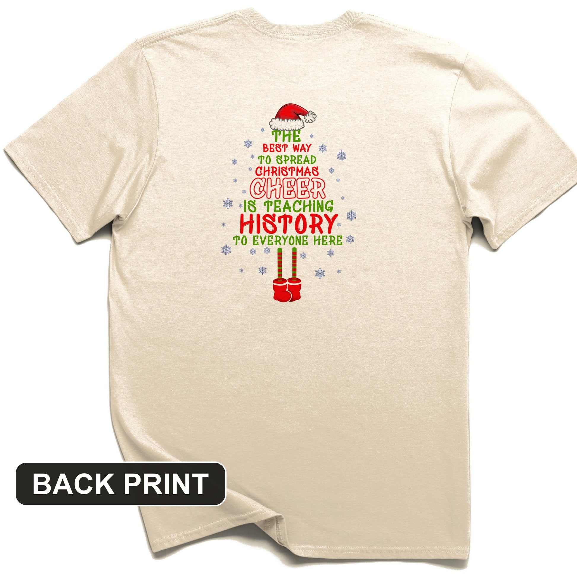 History Cheer Back Print T-Shirt