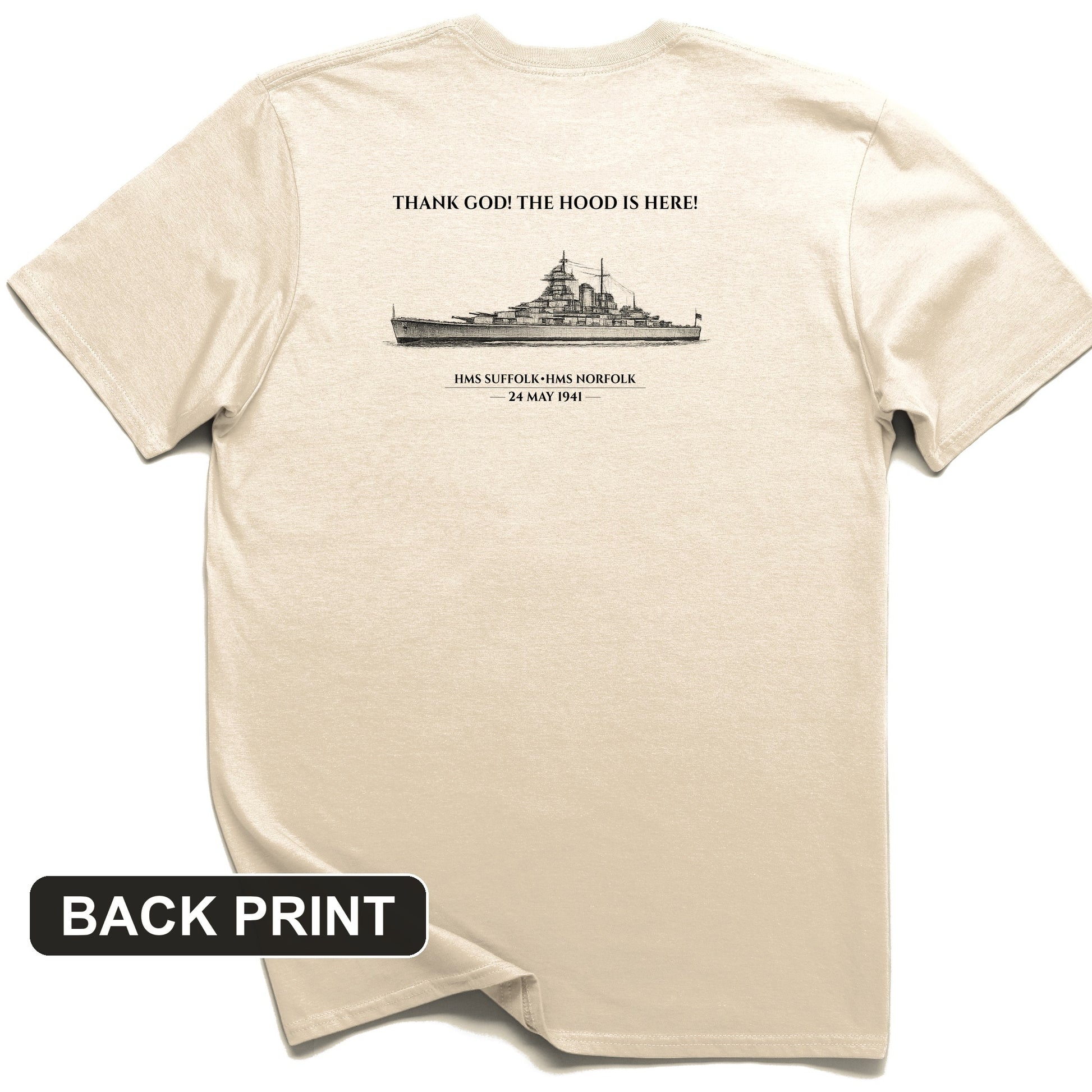 Hood Back Print T-Shirt