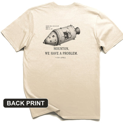 Houston We Have a Problem Back Print T-Shirt