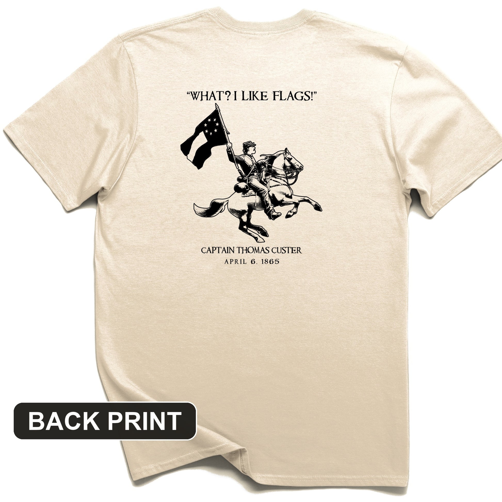 I Like Flags Back Print T-Shirt