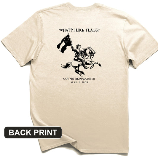 I Like Flags Back Print T-Shirt