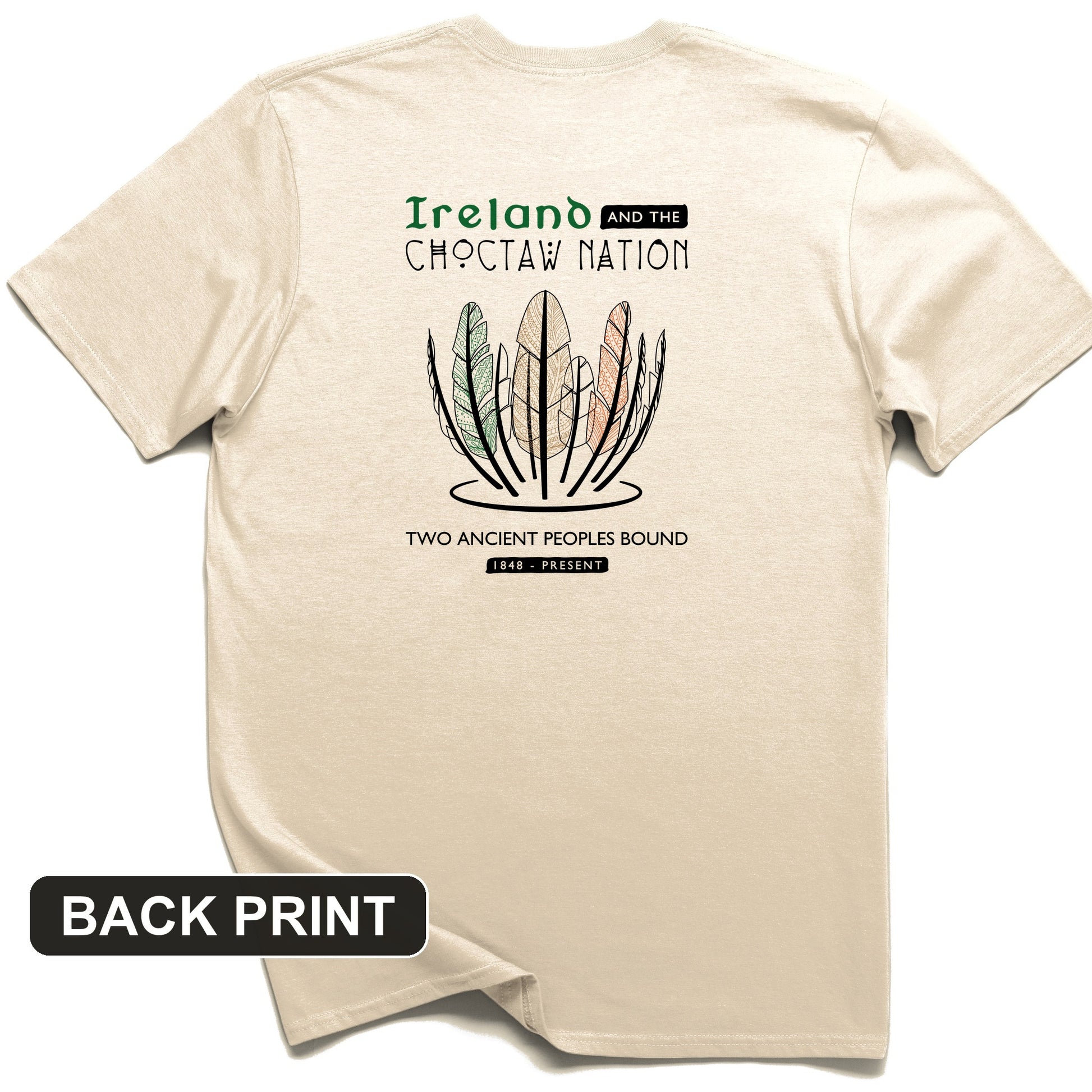 Irish-Choctaw Friendship Back Print T-Shirt
