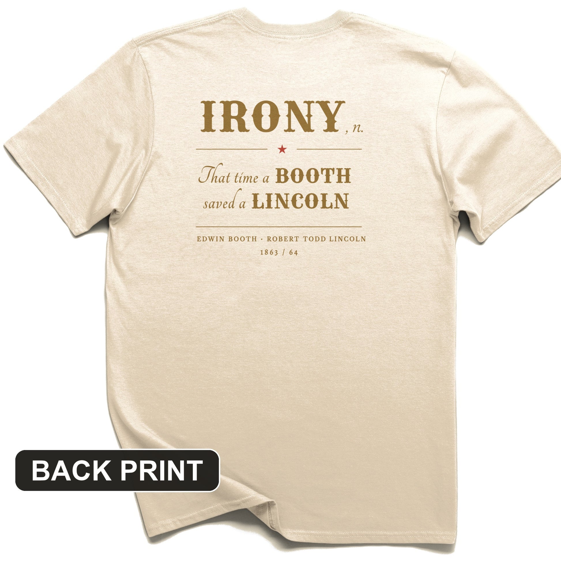 Irony Back Print T-Shirt