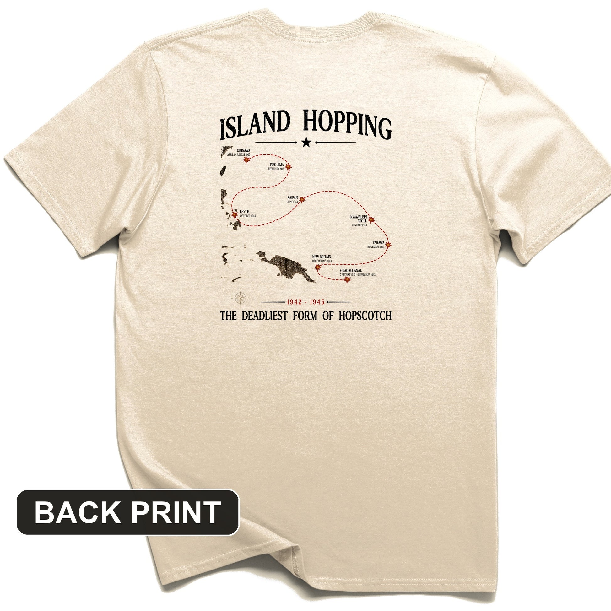 Island Hopping Back Print T-Shirt