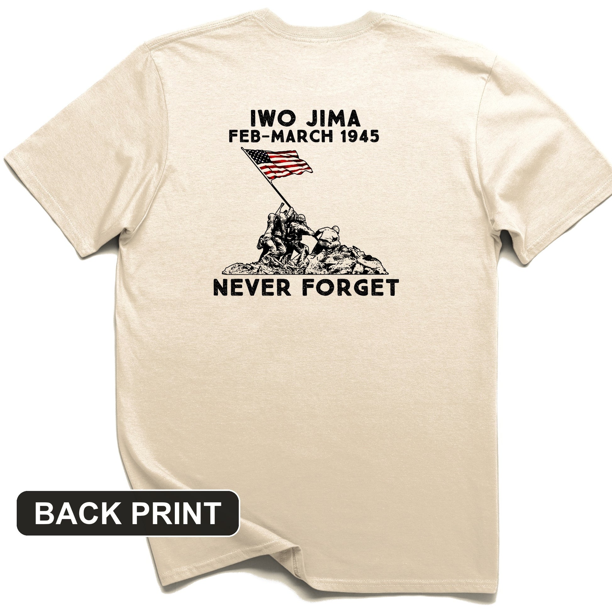 Iwo Jima Back Print T-Shirt