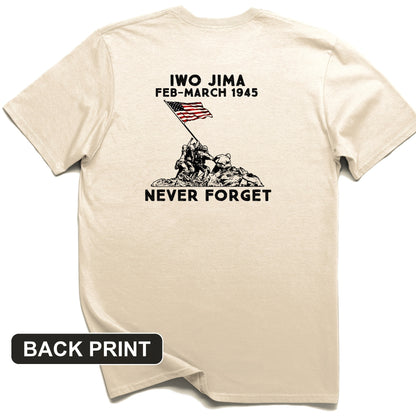Iwo Jima Back Print T-Shirt
