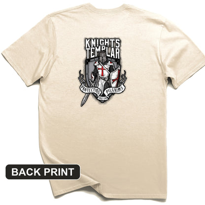 Knights Templar Back Print T-Shirt