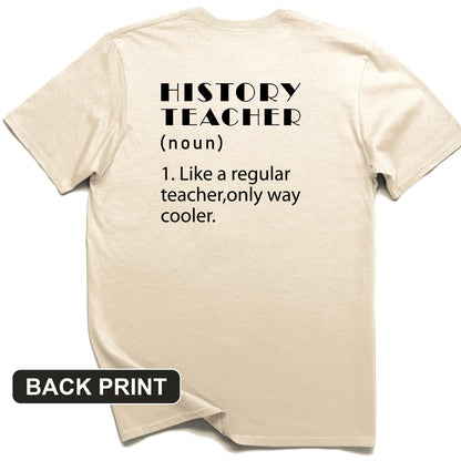 Like A Regular Teacher Back Print T-Shirt