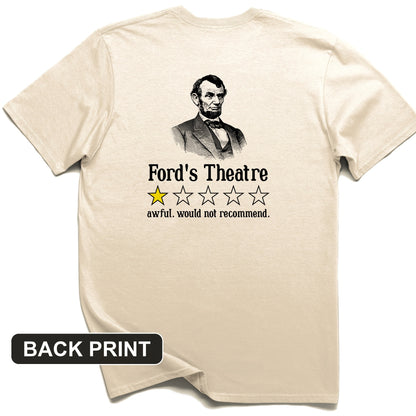 Lincoln One Star Review Back Print T-Shirt