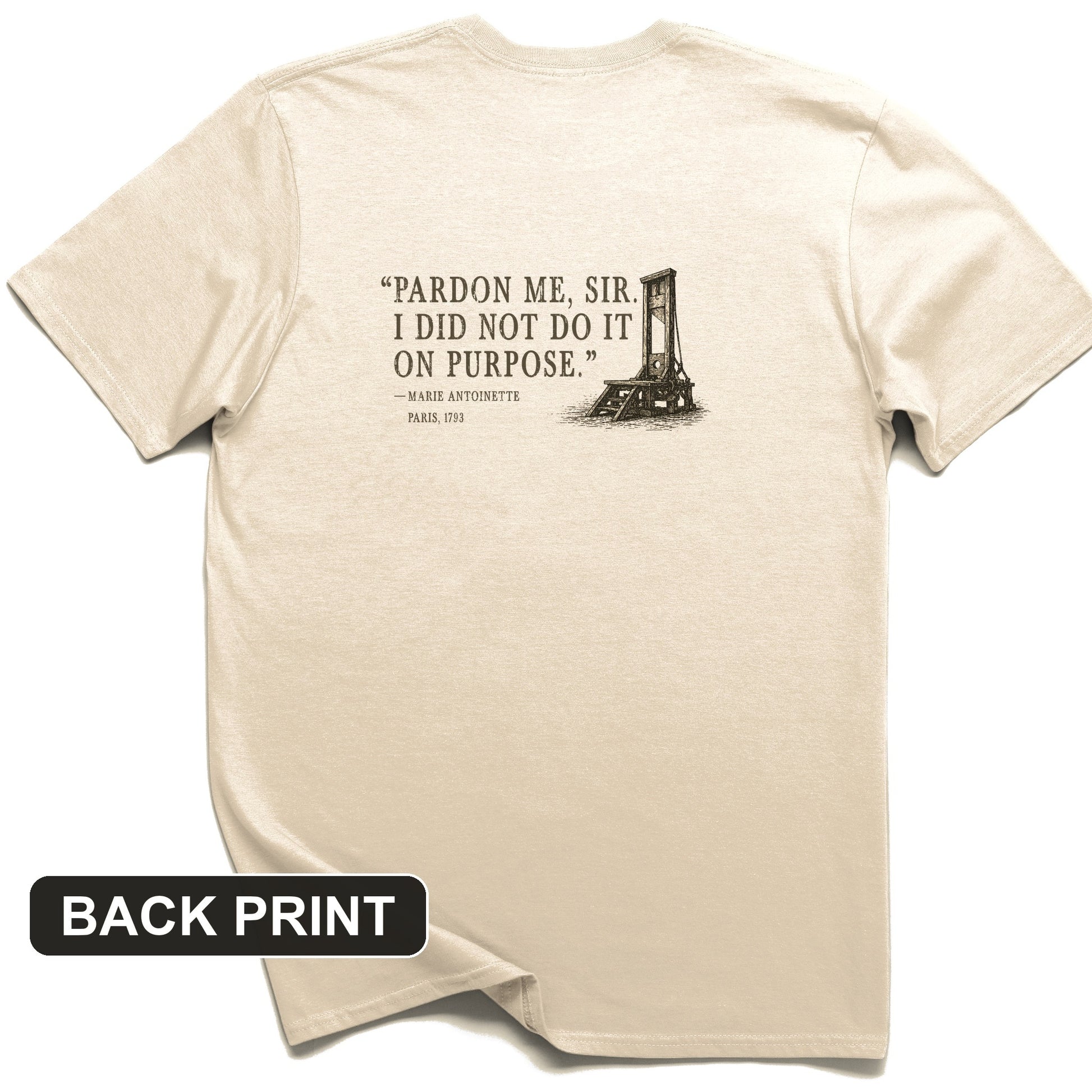 Marie Antoinette Back Print T-Shirt