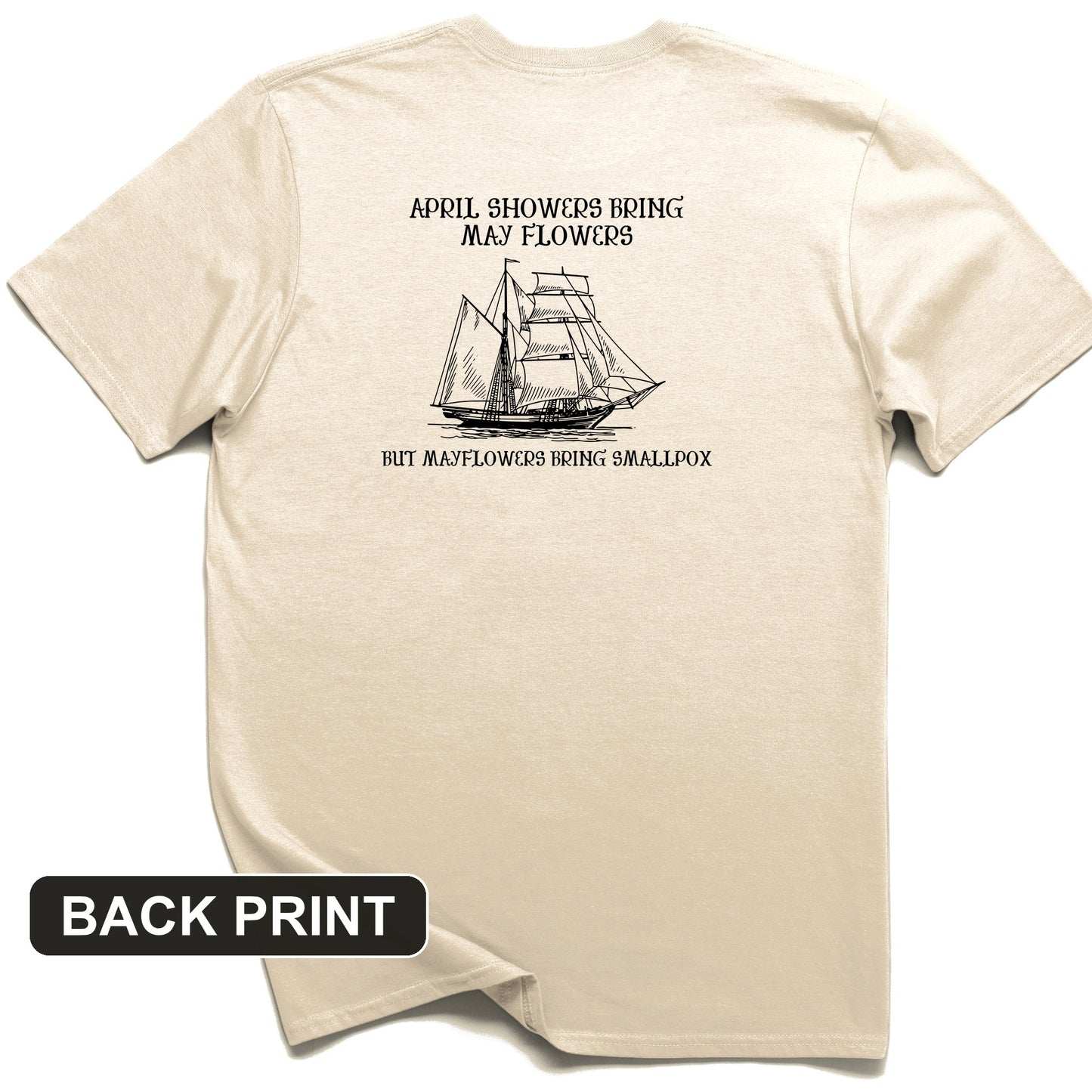 Mayflower Back Print T-Shirt