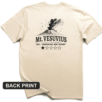 Mount Vesuvius Back Print T-Shirt