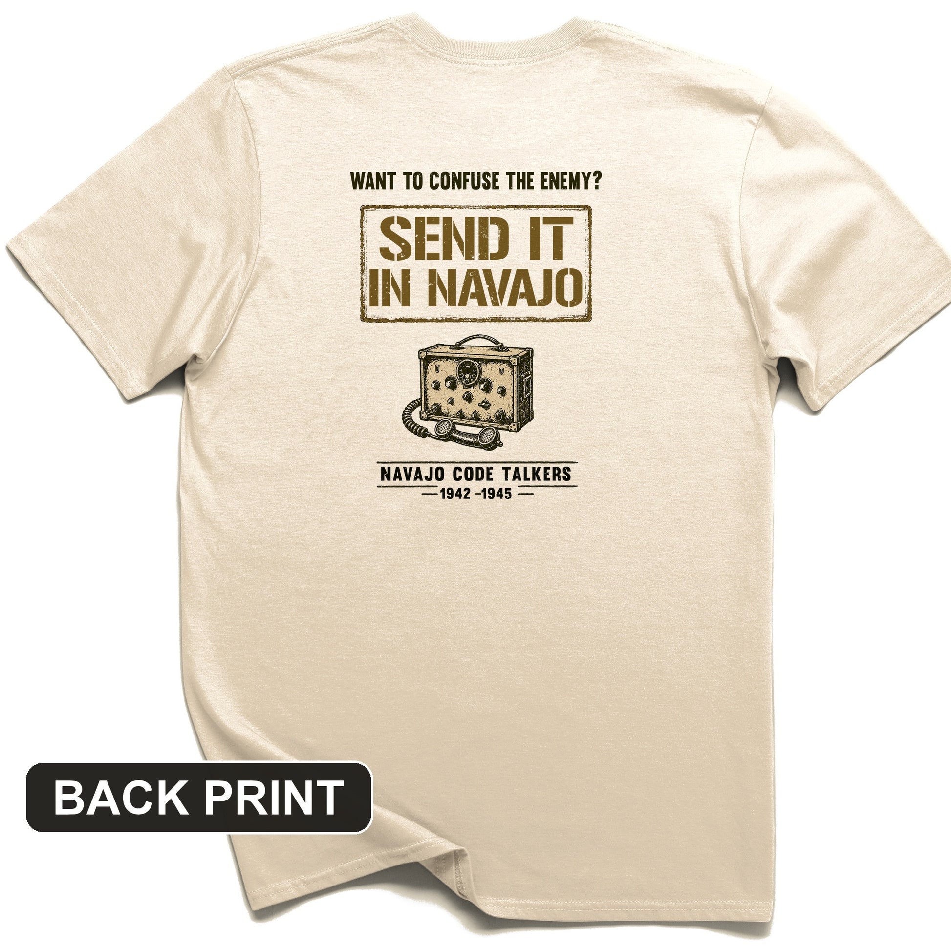 Navajo Code Talkers Back Print T-Shirt