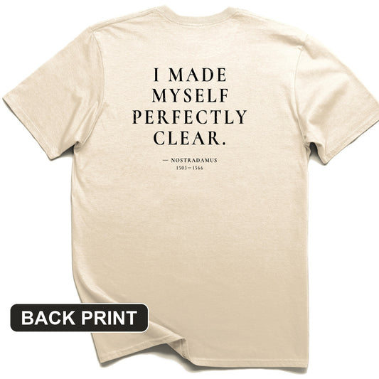 Nostradamus - I Told You Back Print T-Shirt