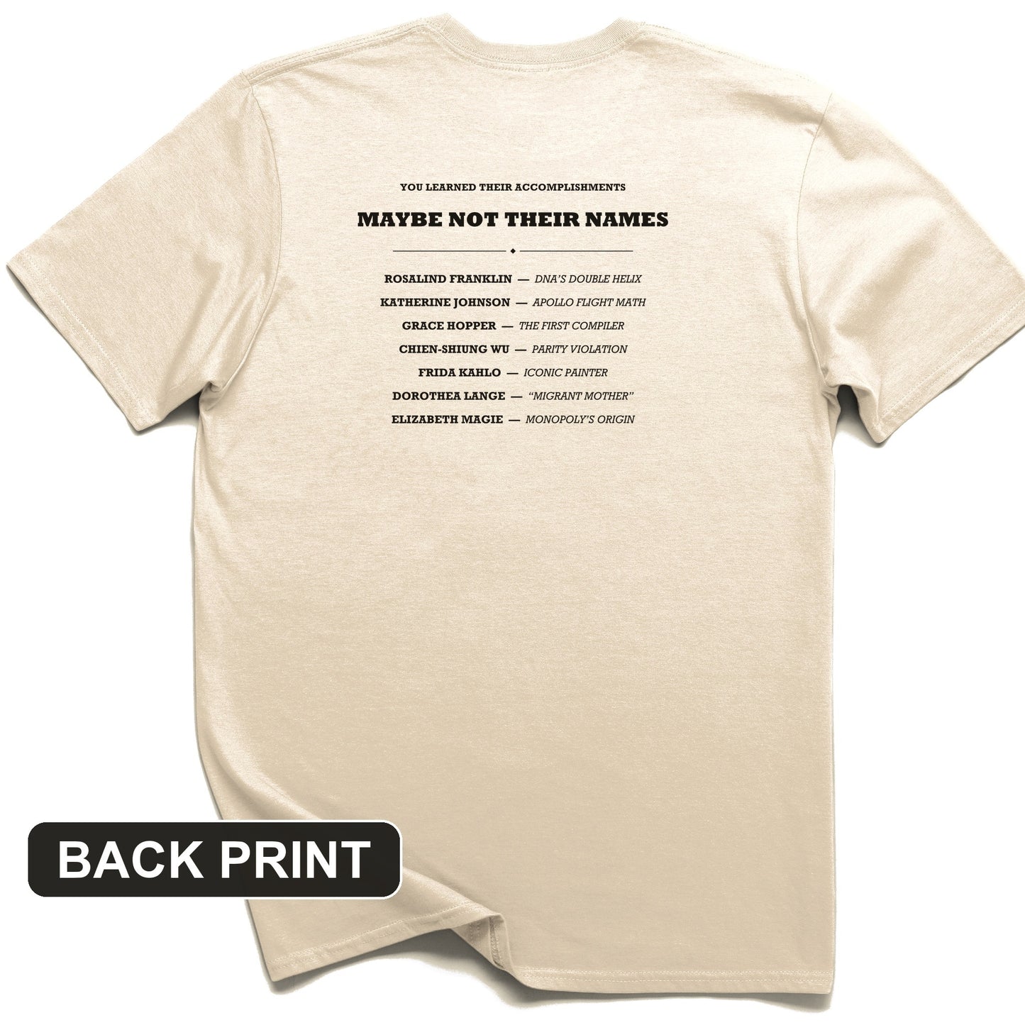 Not Their Names Back Print T-Shirt