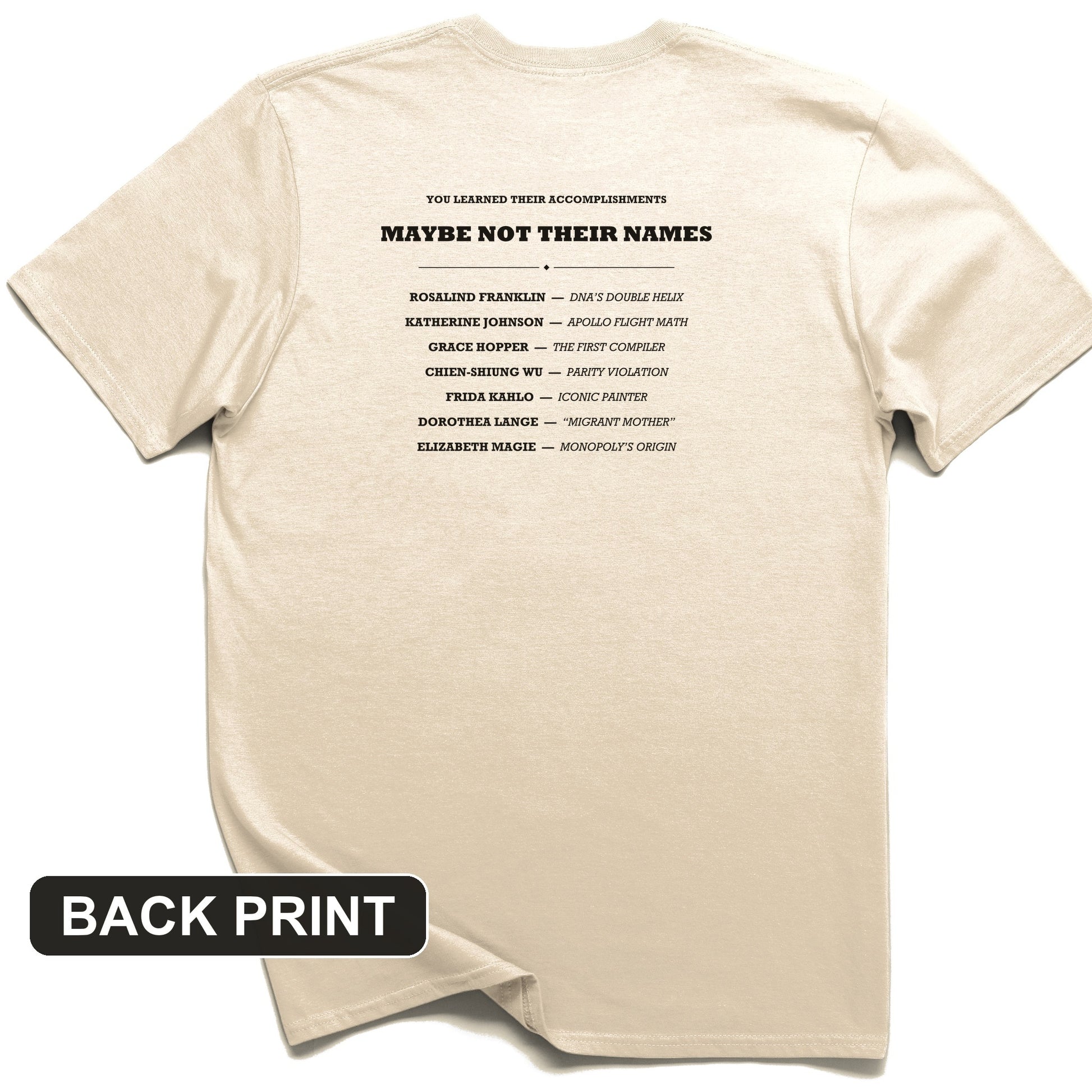 Not Their Names Back Print T-Shirt