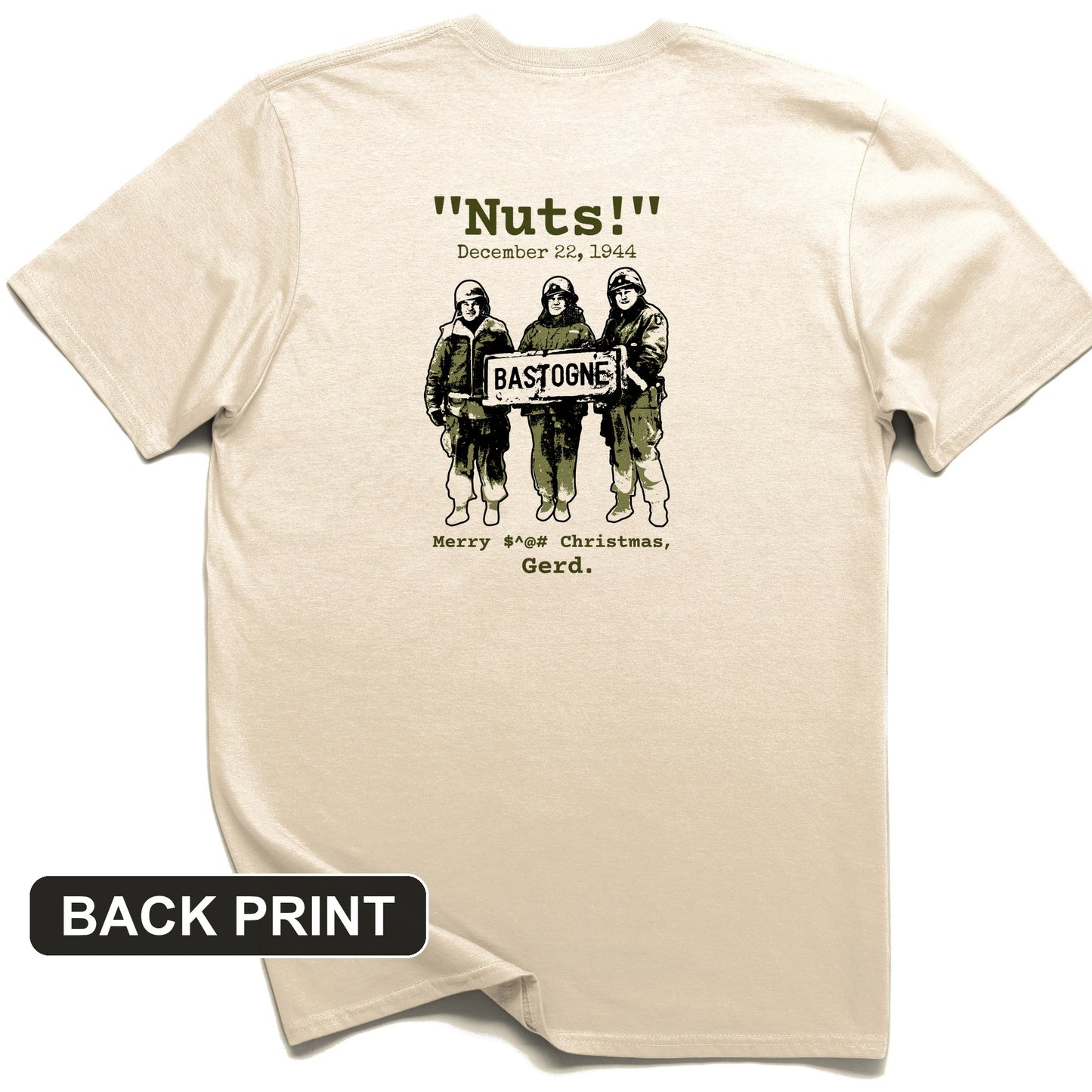 Nuts Back Print T-Shirt
