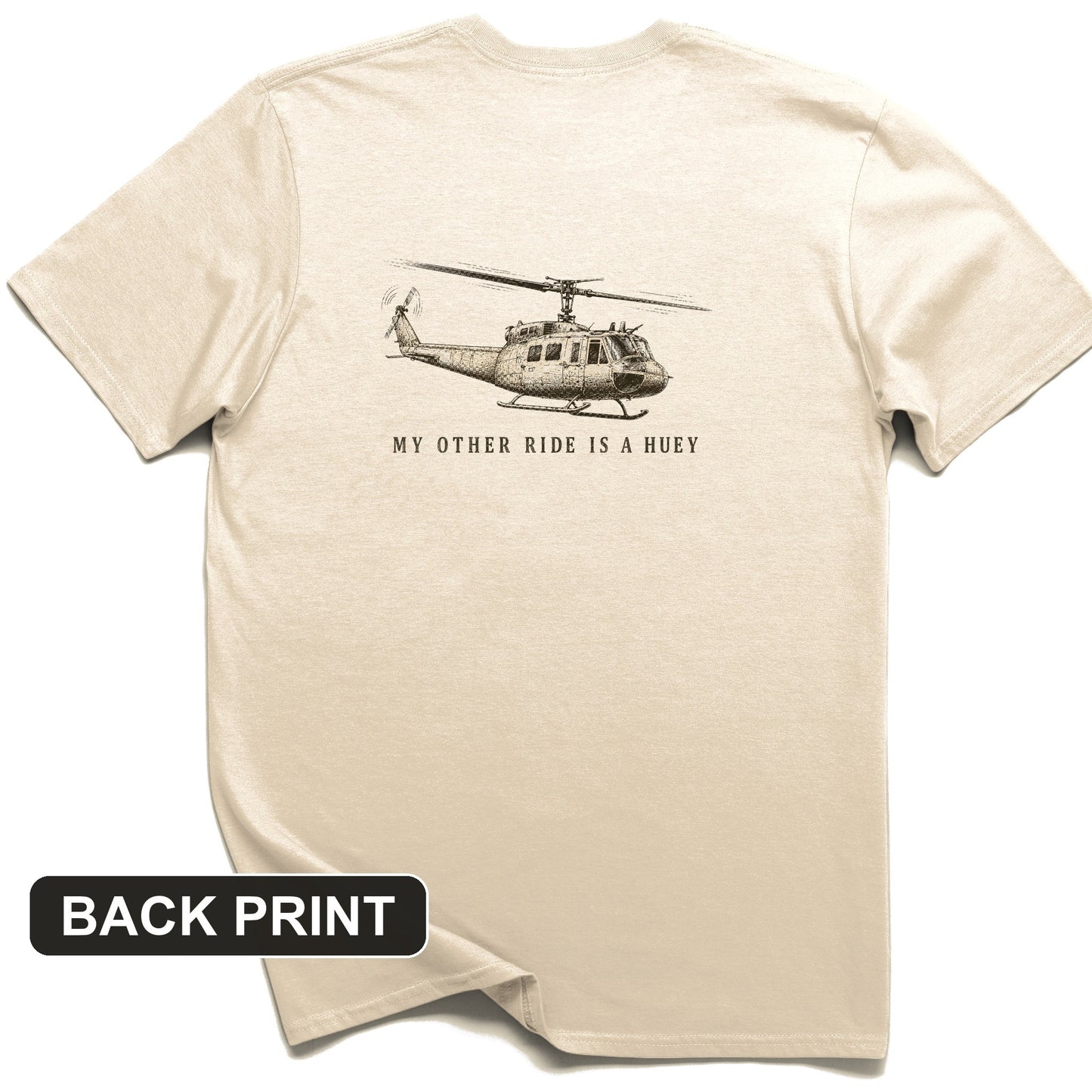 Other Ride Is A Huey Back Print T-Shirt
