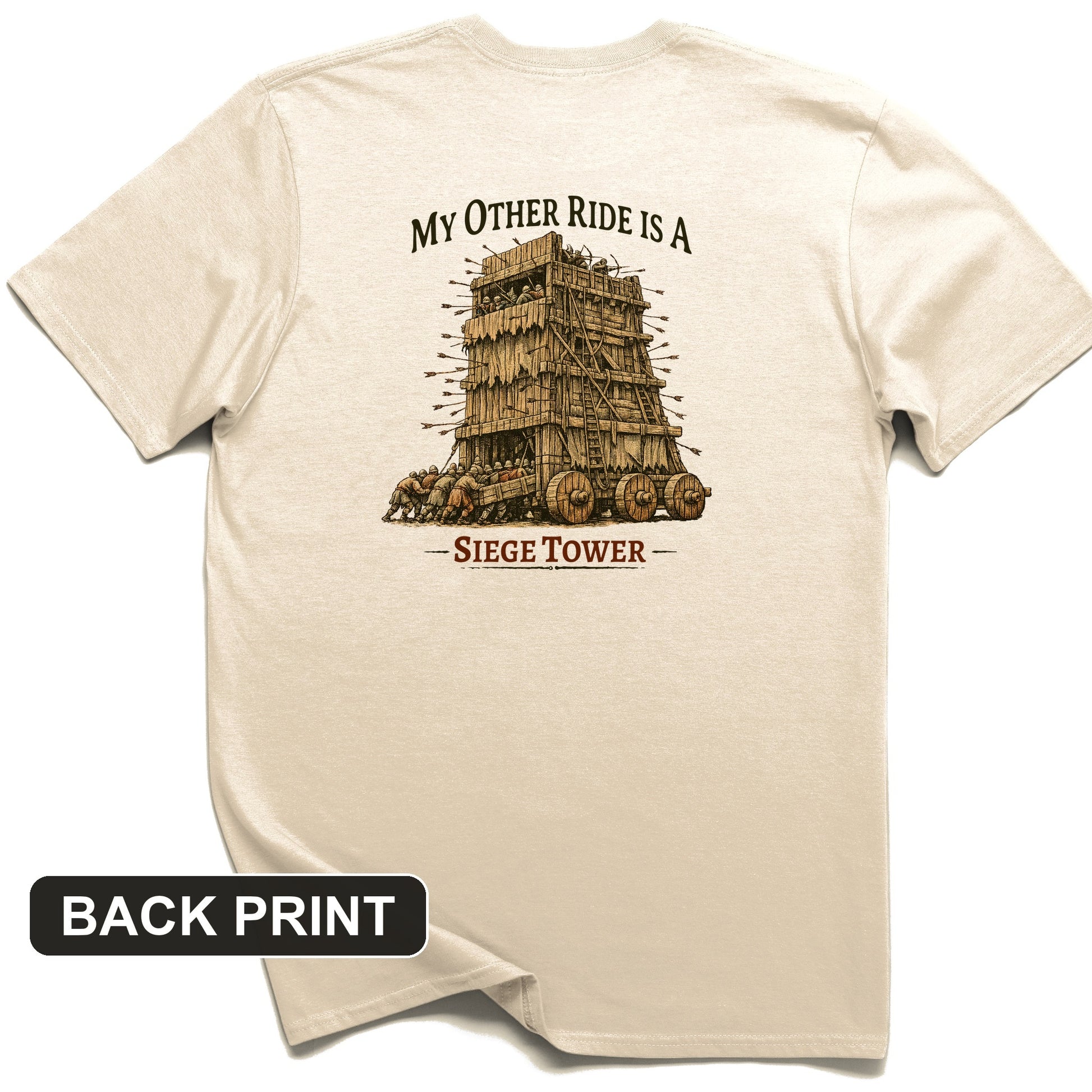 Other Ride Siege Tower Back Print T-Shirt