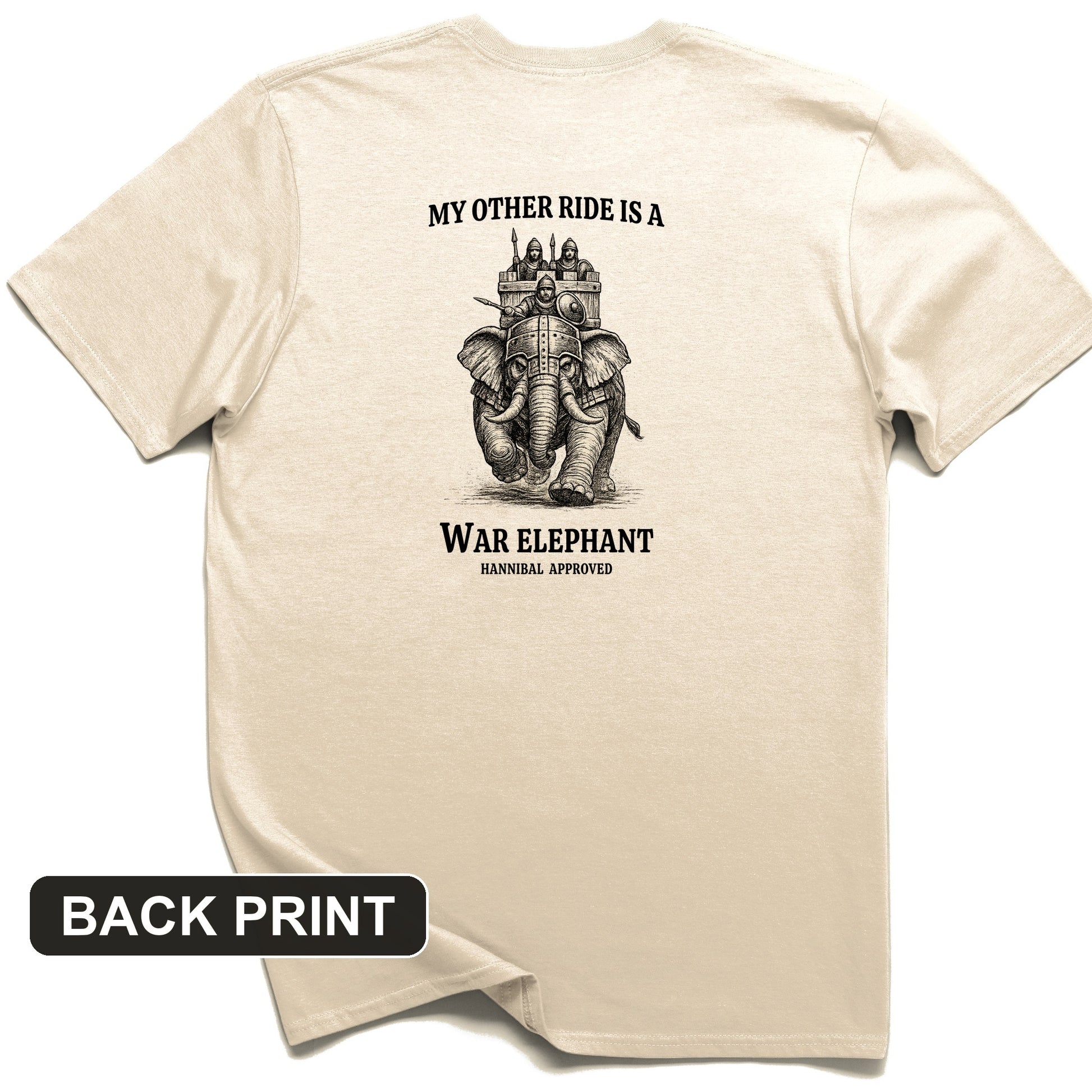 Other Ride War Elephant Back Print T-Shirt