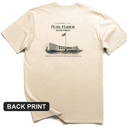 Pearl Harbor - Never Forget Back Print T-Shirt
