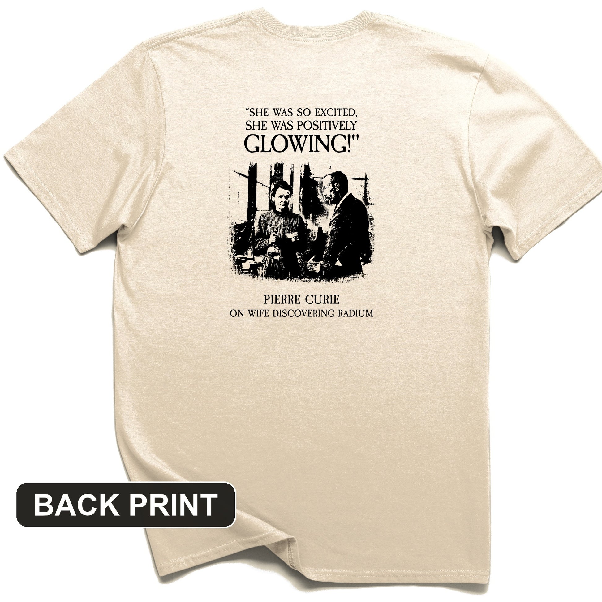 Pierre Curie Back Print T-Shirt