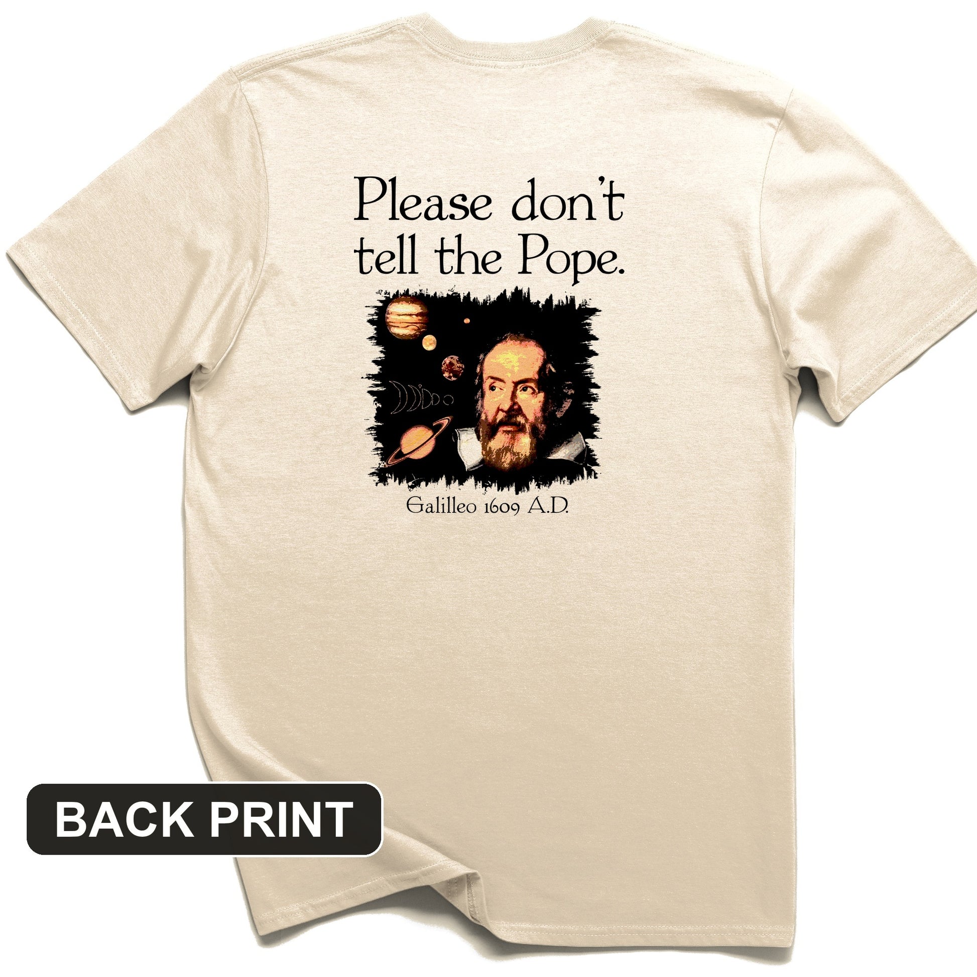 Please Don't Tell The Pope Back Print T-Shirt