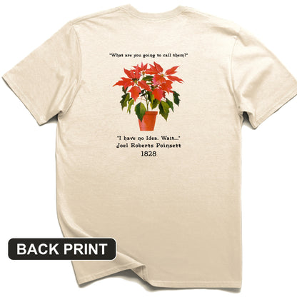 Pointsettias Back Print T-Shirt