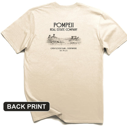 Pompeii Real Estate Back Print T-Shirt