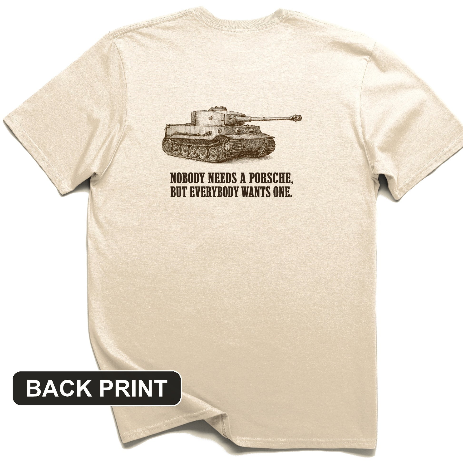 Porsche Tiger Back Print T-Shirt