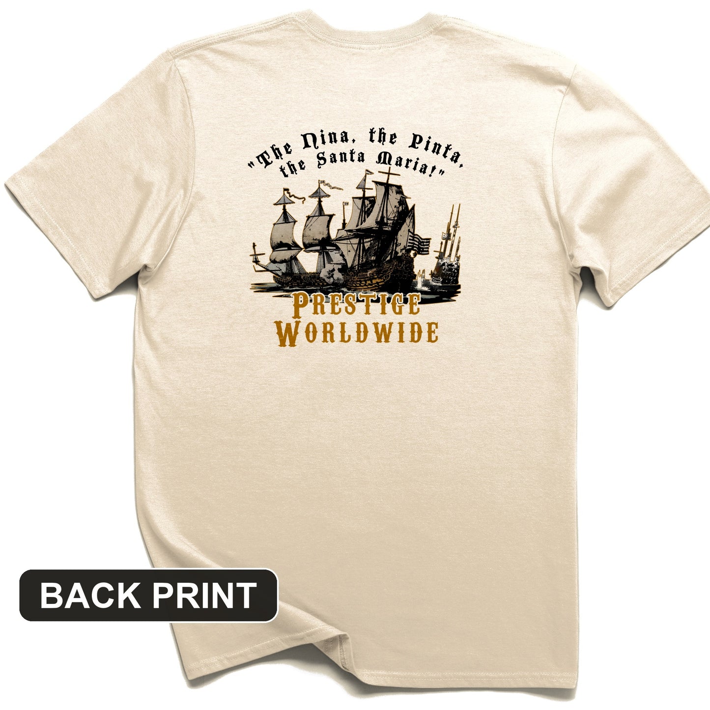 Prestige Worldwide Back Print T-Shirt